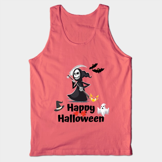 Happy halloween T-shirt, Halloween T-shirt. Tank Top by DakhaShop